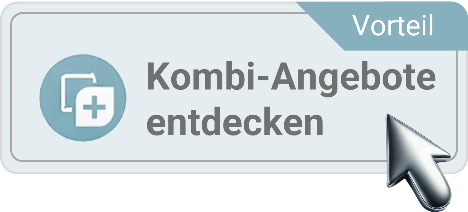 Werbebutton für Bundleprodukte - kombinieren und sparen, verlinkt zu Cross-sells