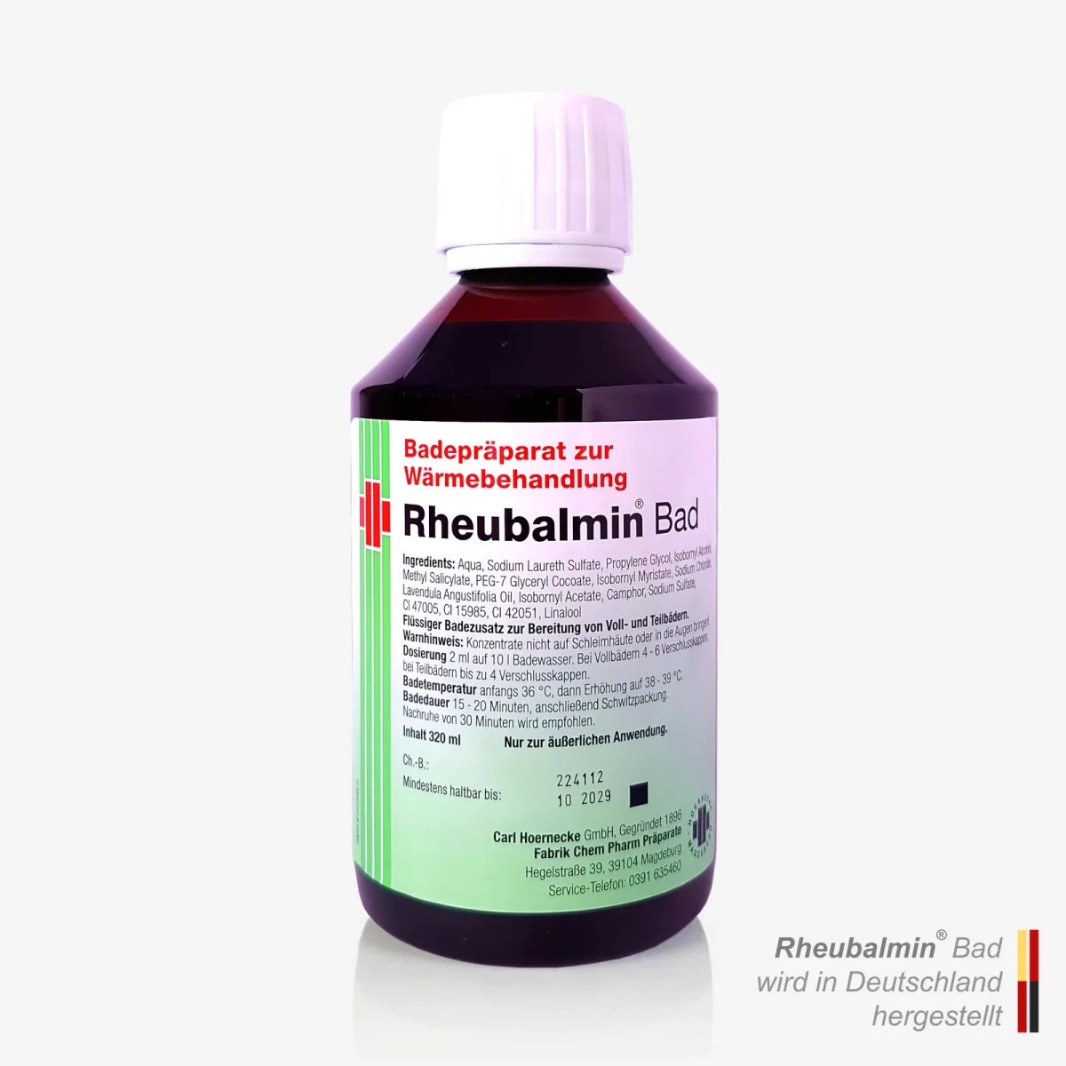 Hauptproduktfoto Rheubalmin Bad 320ml