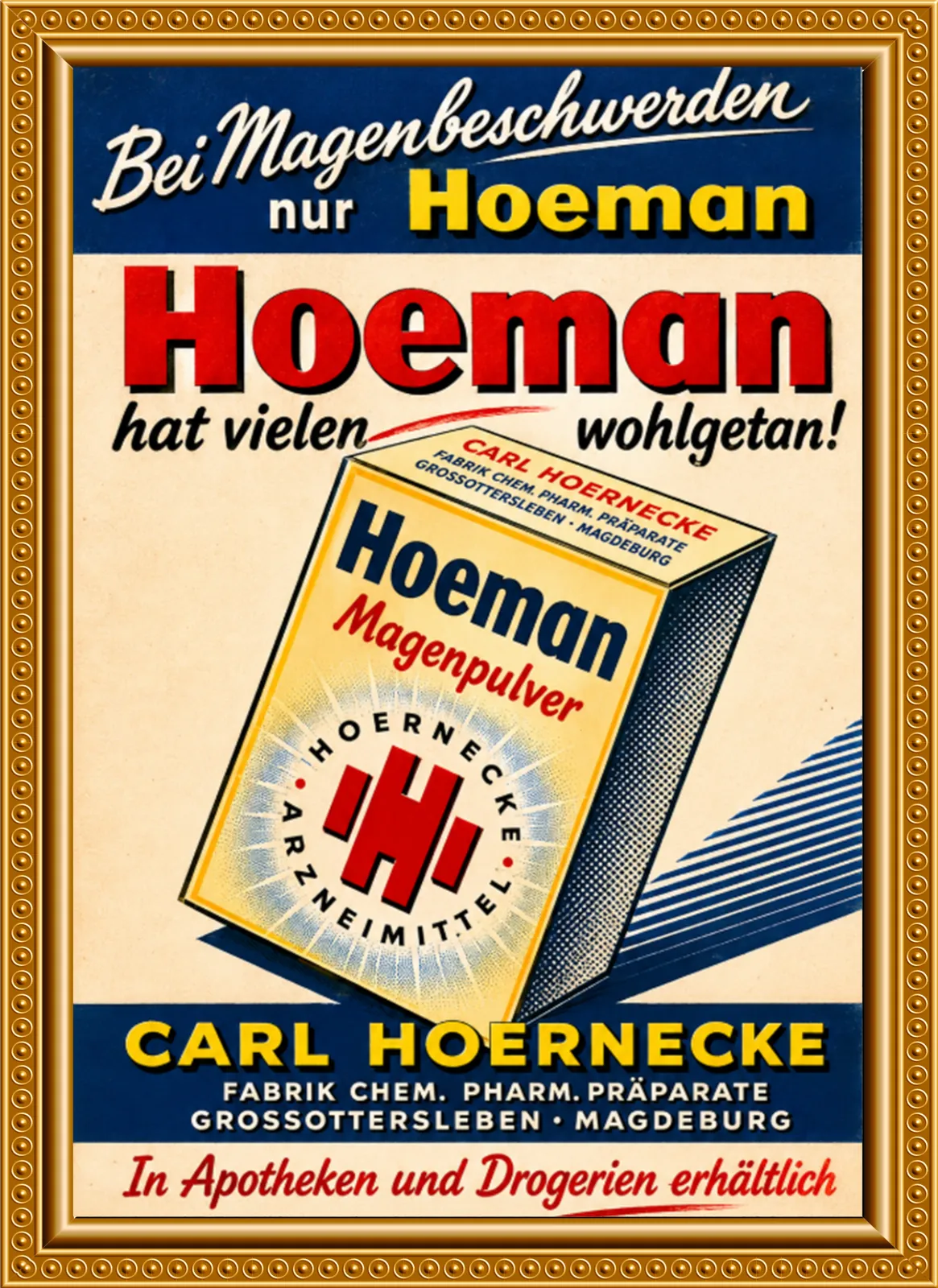 Werbeplakate, typischer 60er Jahre Stil - Hoeman